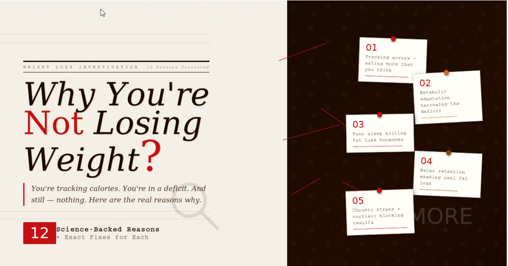 Why You’re Not Losing Weight Even in a Calorie Deficit