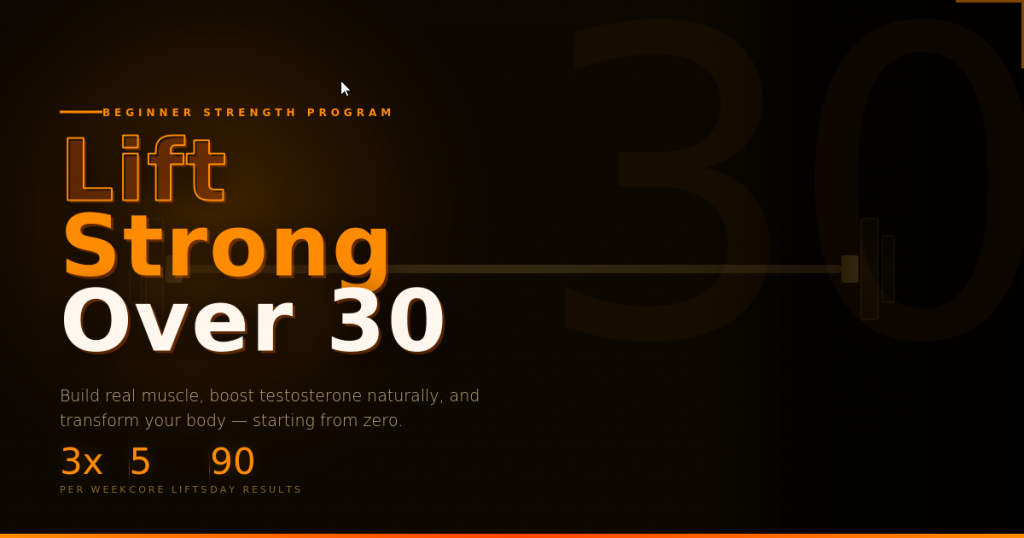 Beginner Weightlifting Routine for Men Over 30