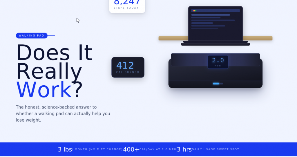 Does a Walking Pad Help You Lose Weight?