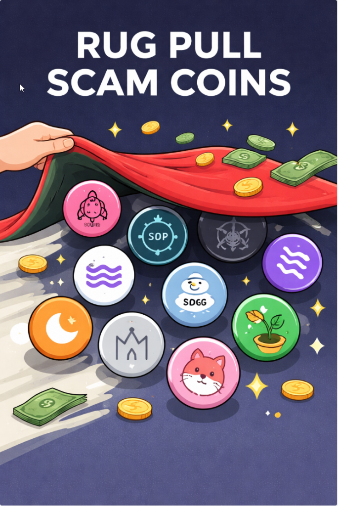 Notorious Rug Pull Cryptocurrencies: 10 Scams That Wiped Out Investors